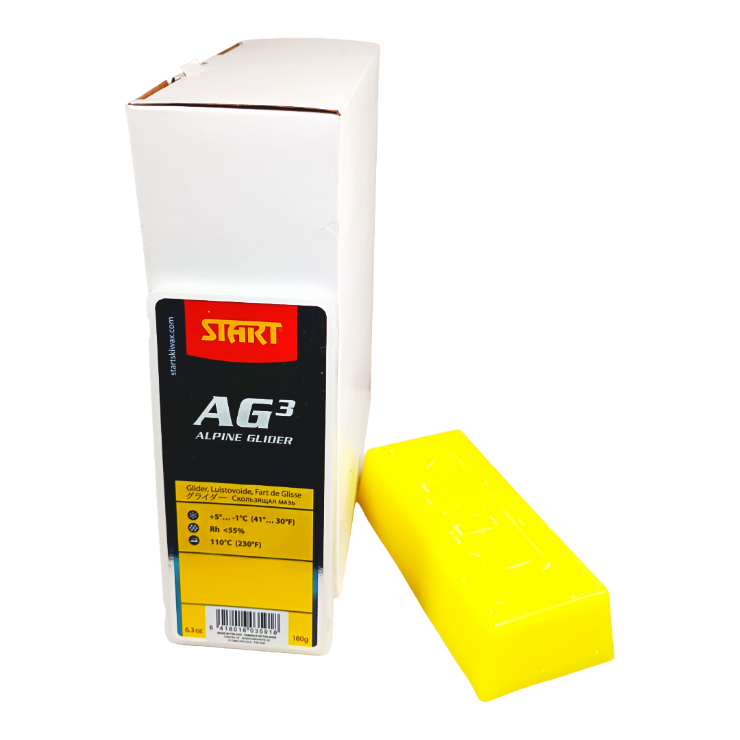 A product picture of the Start AG3 Yellow Alpine Glider Melt Wax (5C/-1C)