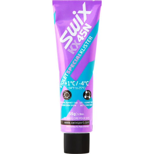 A product picture of the Swix KX45N Violet Special Klister (1C/-4C) | 55g