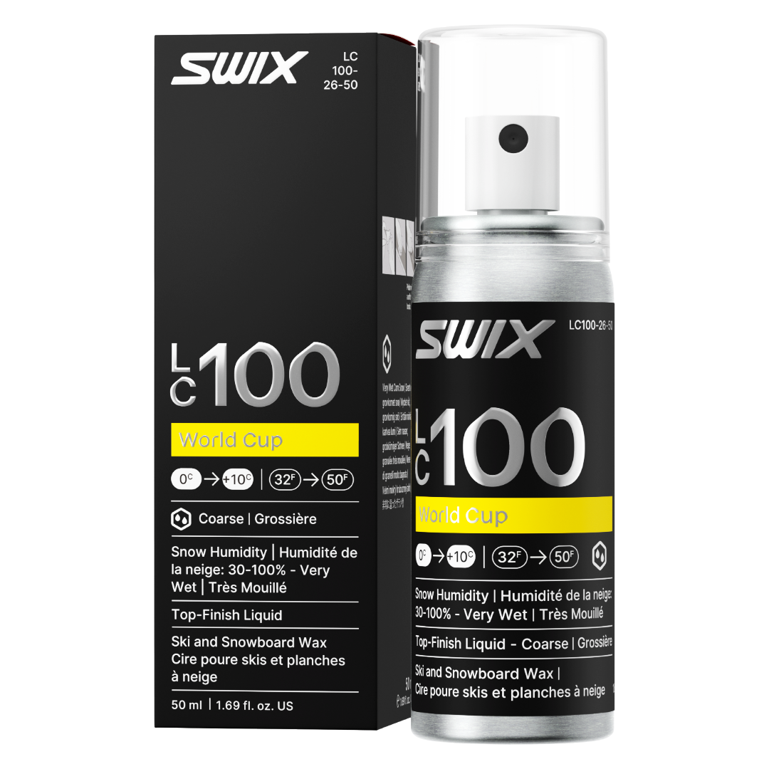 A product picture of the Swix LC100 WC Coarse Wet Liquid Glide Wax | 50ml
