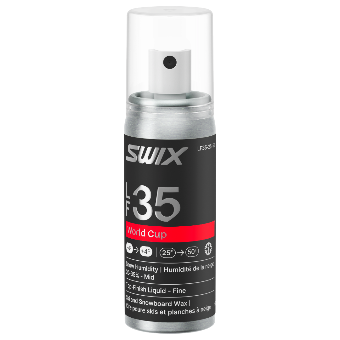 A product picture of the Swix LF35 WC Fine Mid Liquid Glide Wax | 50ml