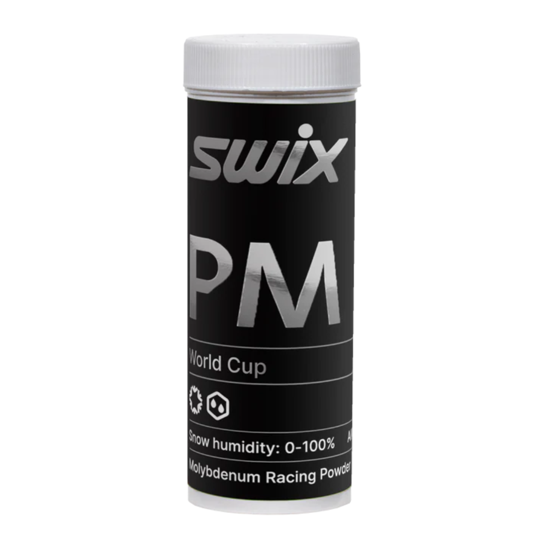 A product picture of the Swix PM WC Molybdenum Powder Glide Wax | 25g