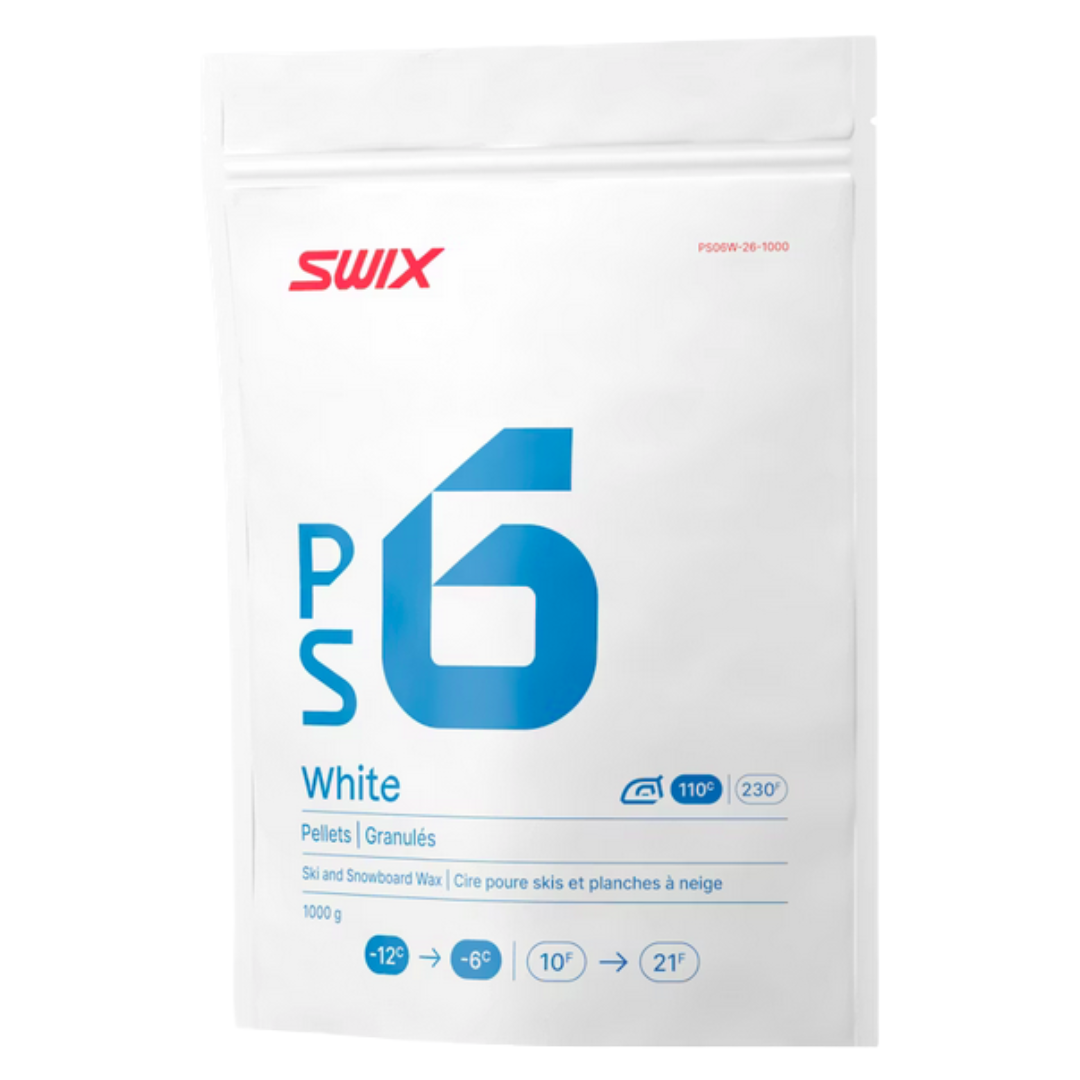 A product picture of the Swix PS6 Pellets for T60 Wax Machine (-6C/-12C) | 1000g