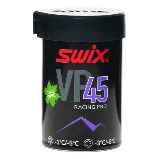 A product picture of the Swix VP45 Purple-Blue Kick Wax -3°C/-8°C