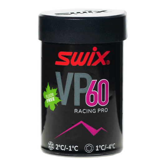 A product picture of the Swix VP60 Purple-Red Kick Wax -1°C/-4°C