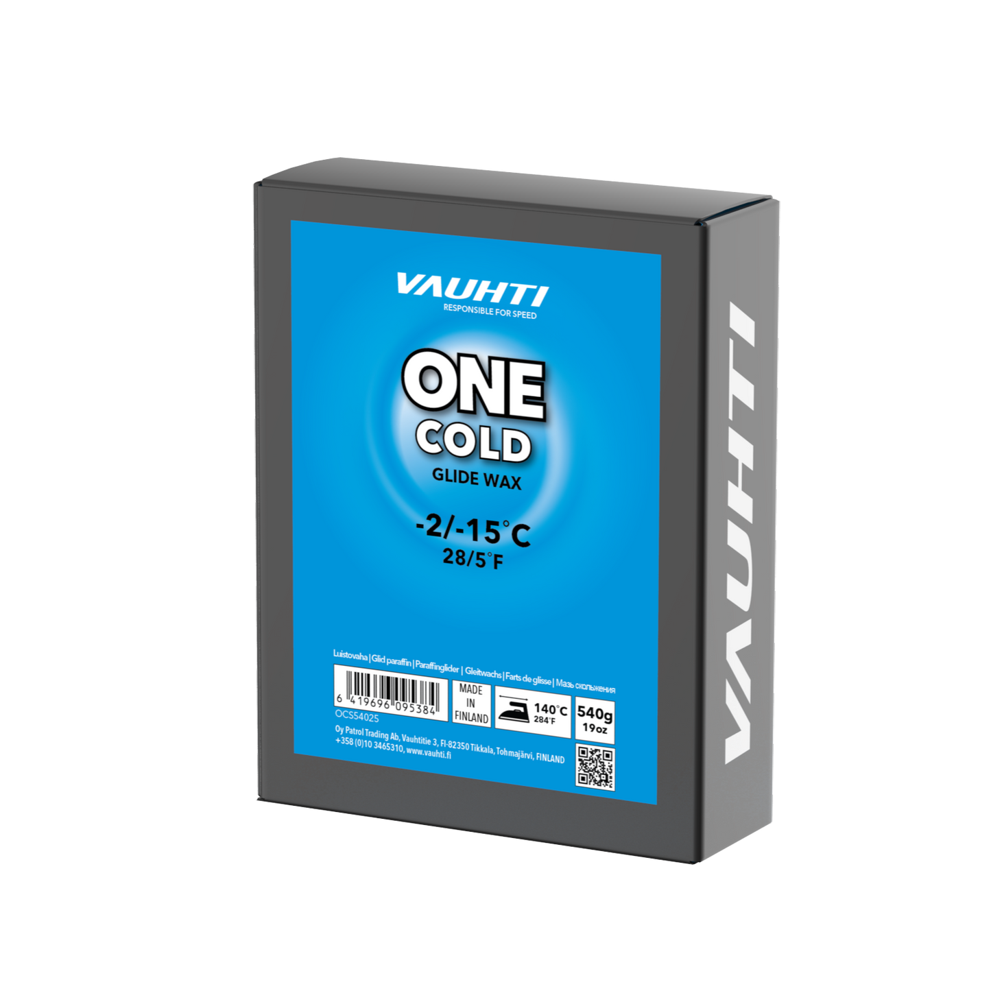 A product picture of the Vauhti ONE COLD Melt Wax (-2C/-15C)