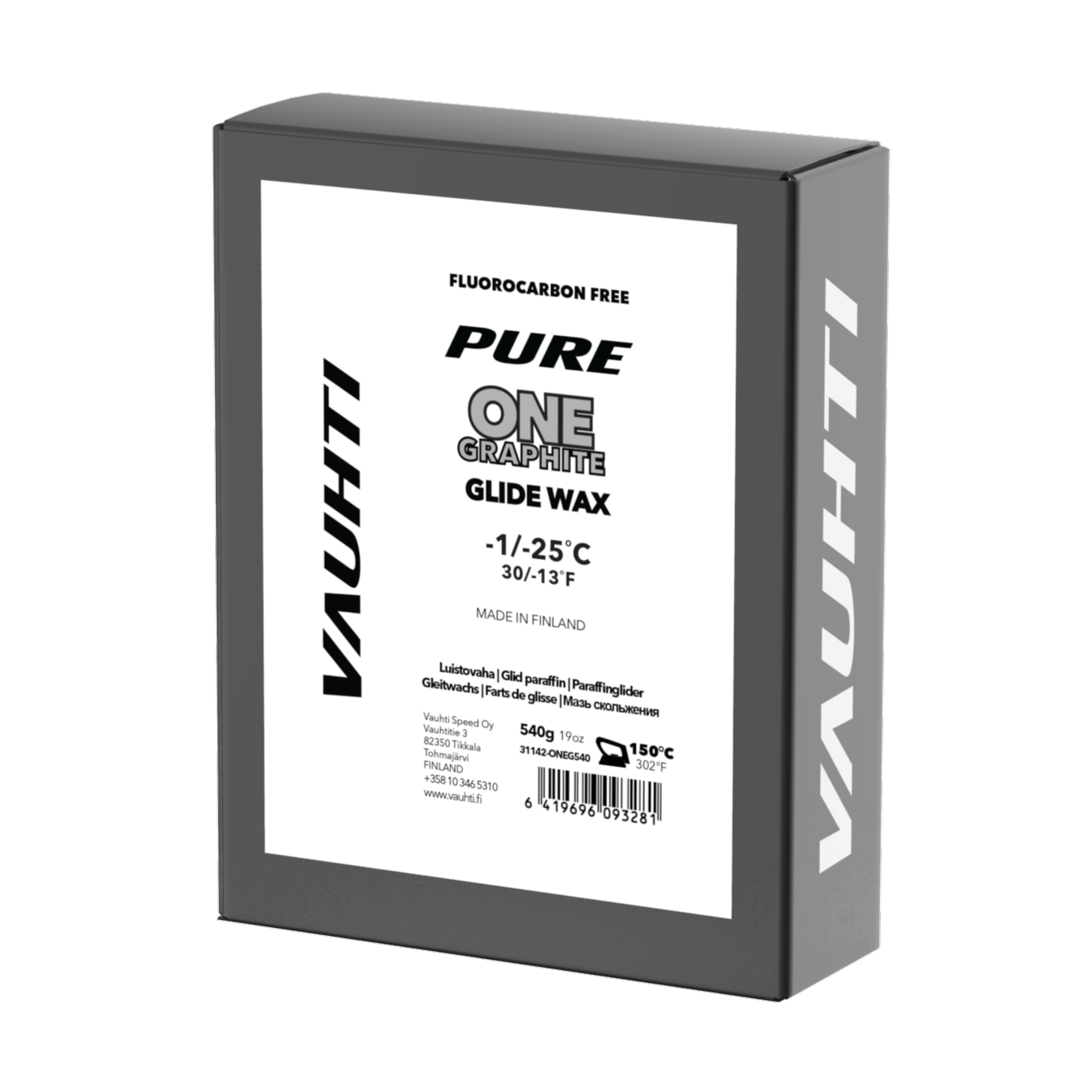 A product picture of the Vauhti ONE GRAPHITE Melt Wax 2024 (-1C/-25C)