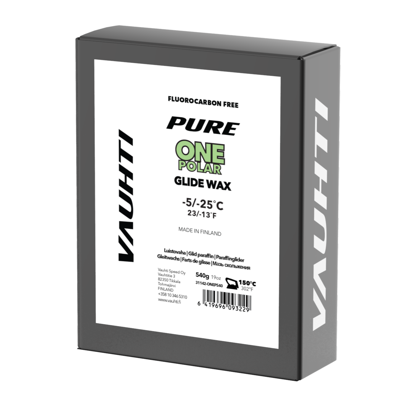 A product picture of the Vauhti ONE POLAR Melt Wax 2024 (-5C/-25C)