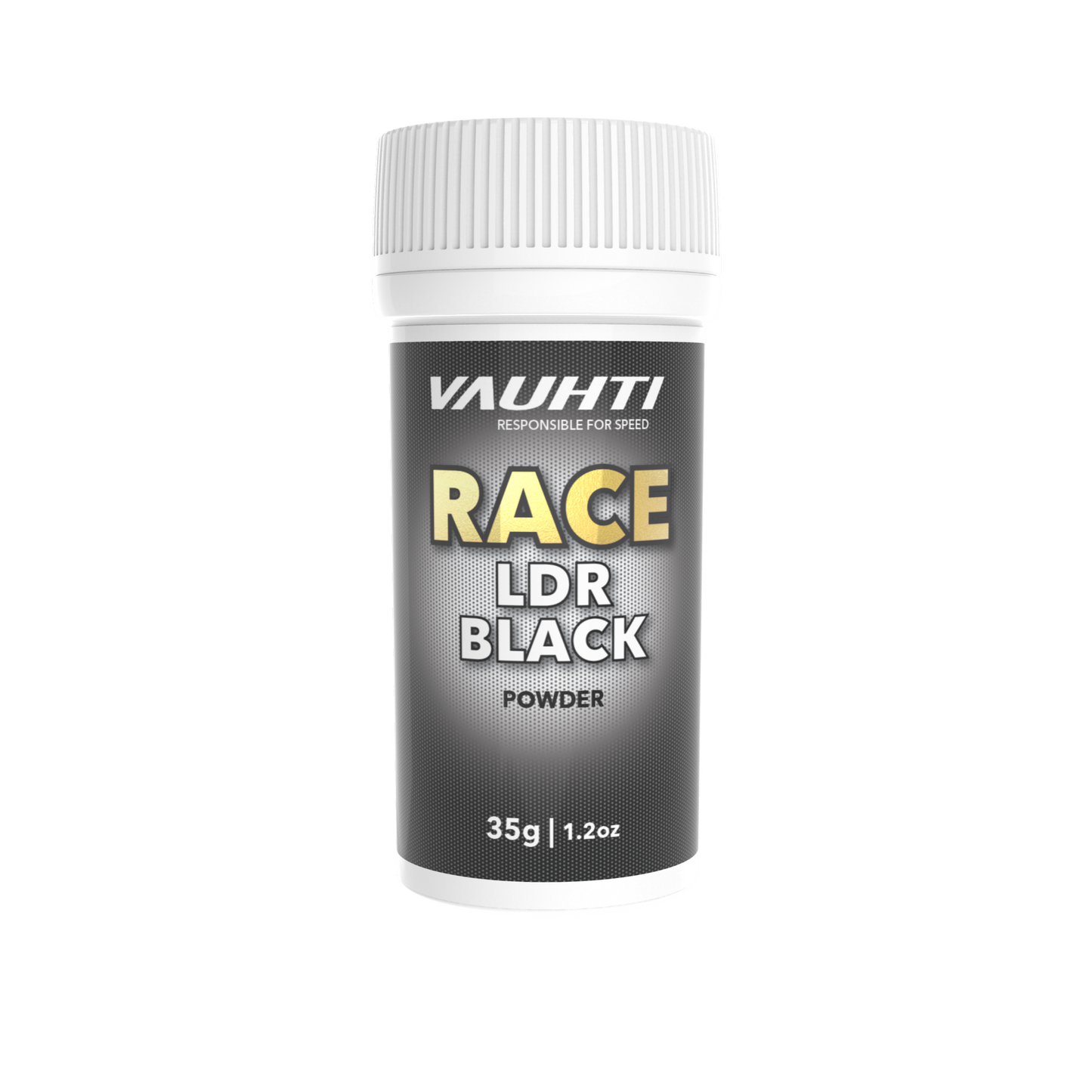 A product picture of the Vauhti RACE LDR BLACK Powder Glide Wax