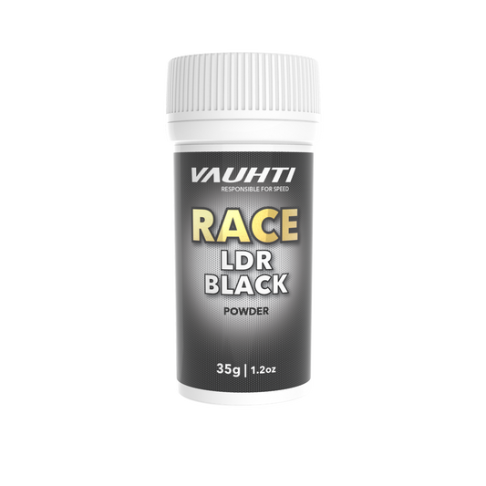 A product picture of the Vauhti RACE LDR BLACK Powder Glide Wax