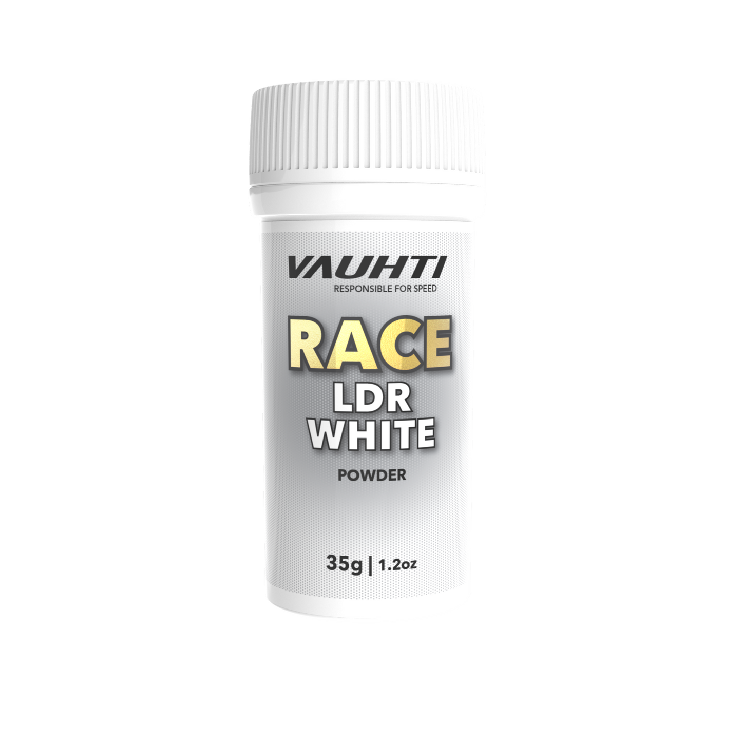 A product picture of the Vauhti RACE LDR WHITE Powder Glide Wax