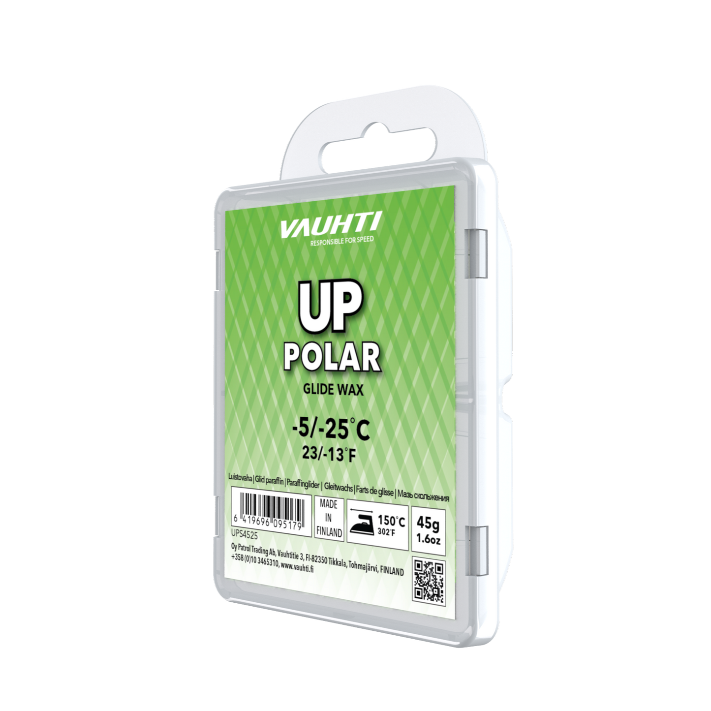 A product picture of the Vauhti UP POLAR Melt Wax (-5C/-25C)
