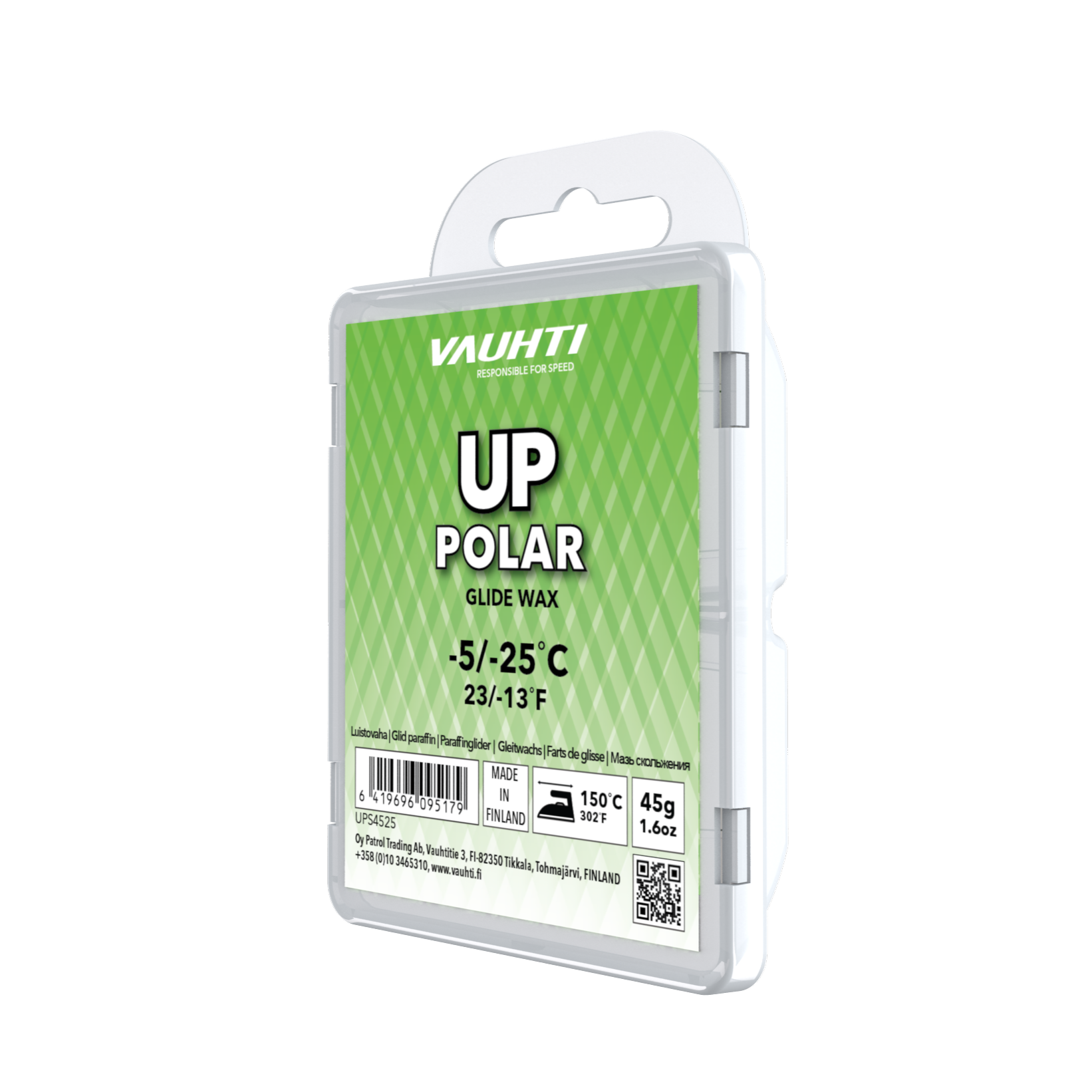 A product picture of the Vauhti UP POLAR Melt Wax (-5C/-25C)