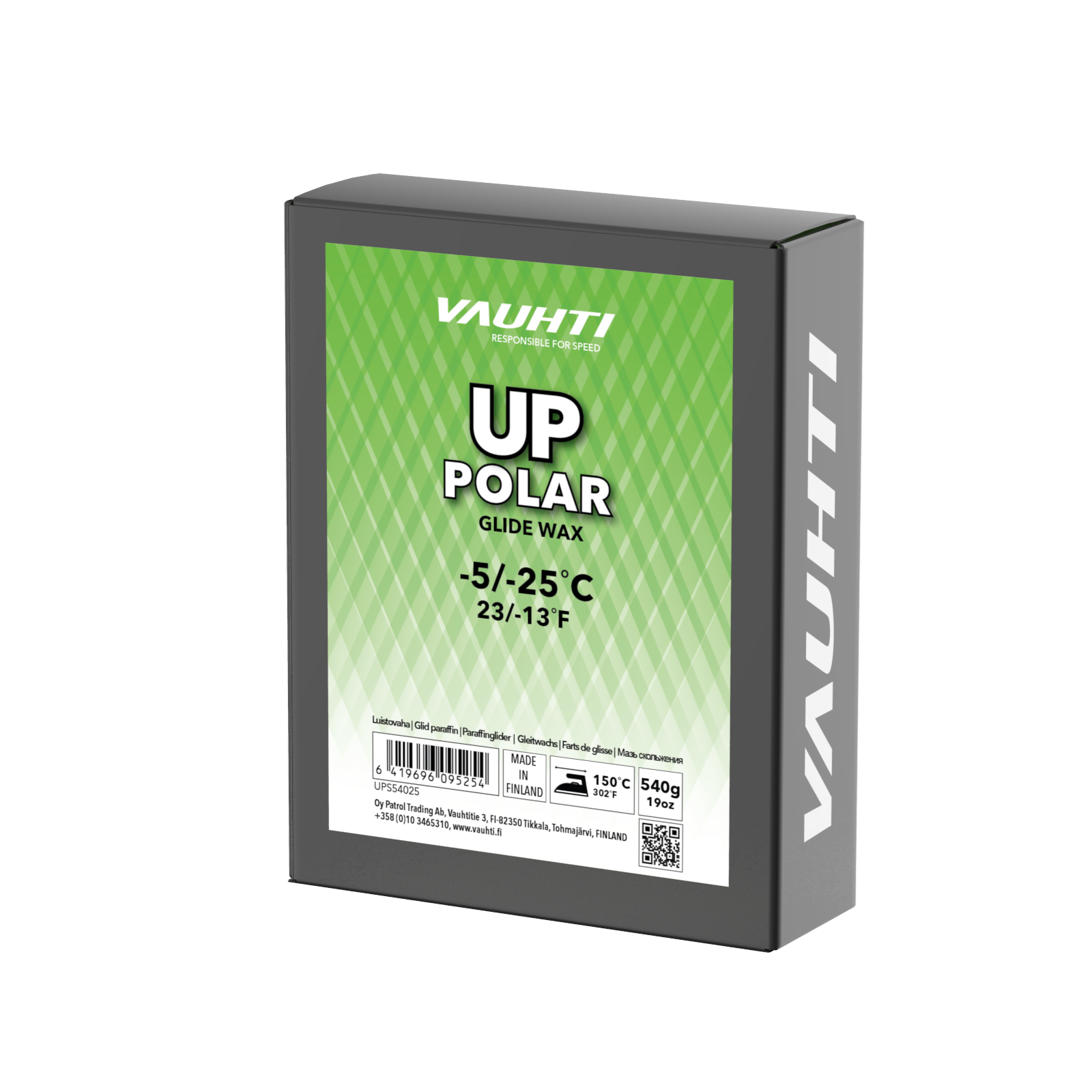 A product picture of the Vauhti UP POLAR Melt Wax (-5C/-25C)