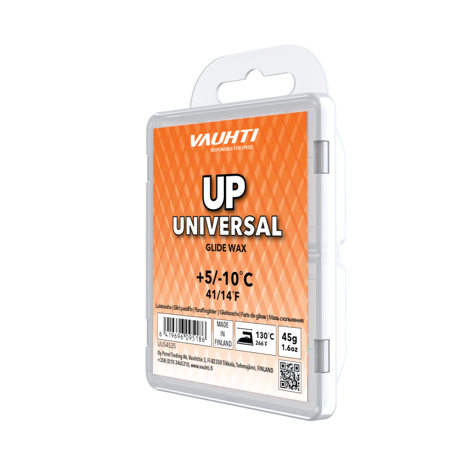 A product picture of the Vauhti UP UNIVERSAL Melt Wax (5C/-10C)
