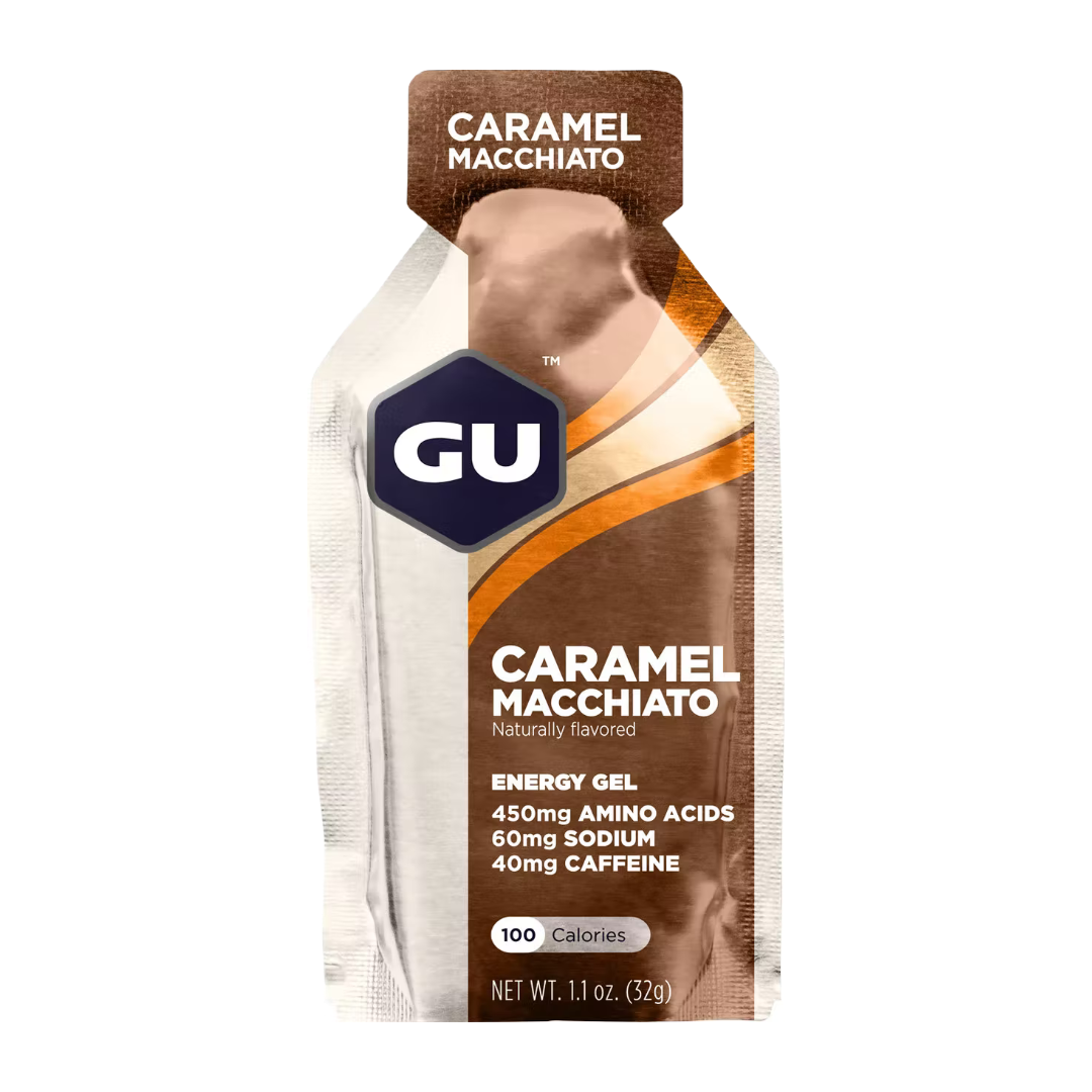 A product picture of the Gu Energy Caramel Macchiato | 32g