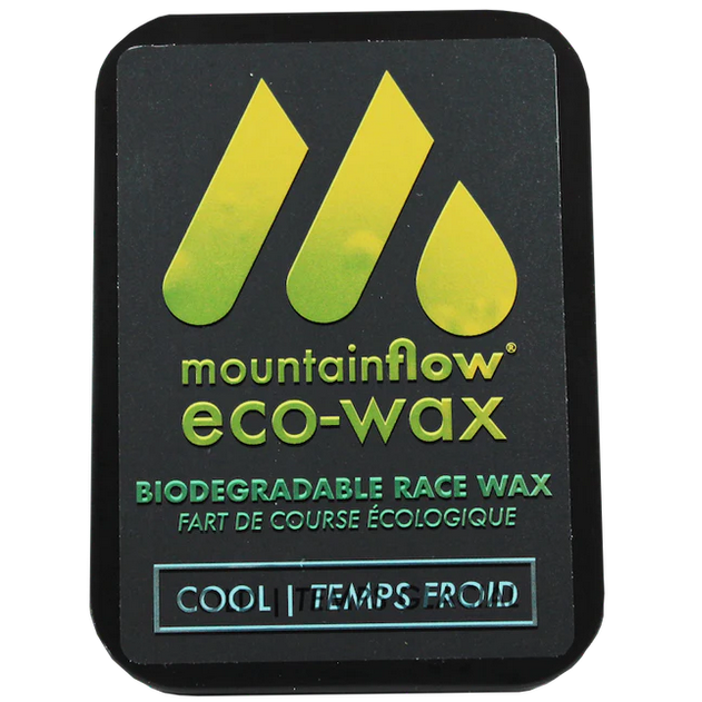 A product picture of the mountainFLOW eco-wax Race Cool Melt Wax