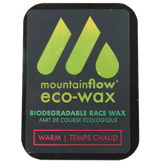 A product picture of the mountainFLOW eco-wax Race Warm Melt Wax
