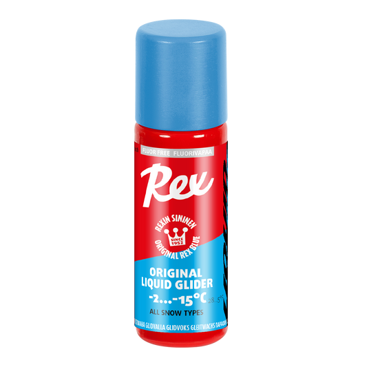 A product picture of the Rex Wax Liquid Racing Glide Blue