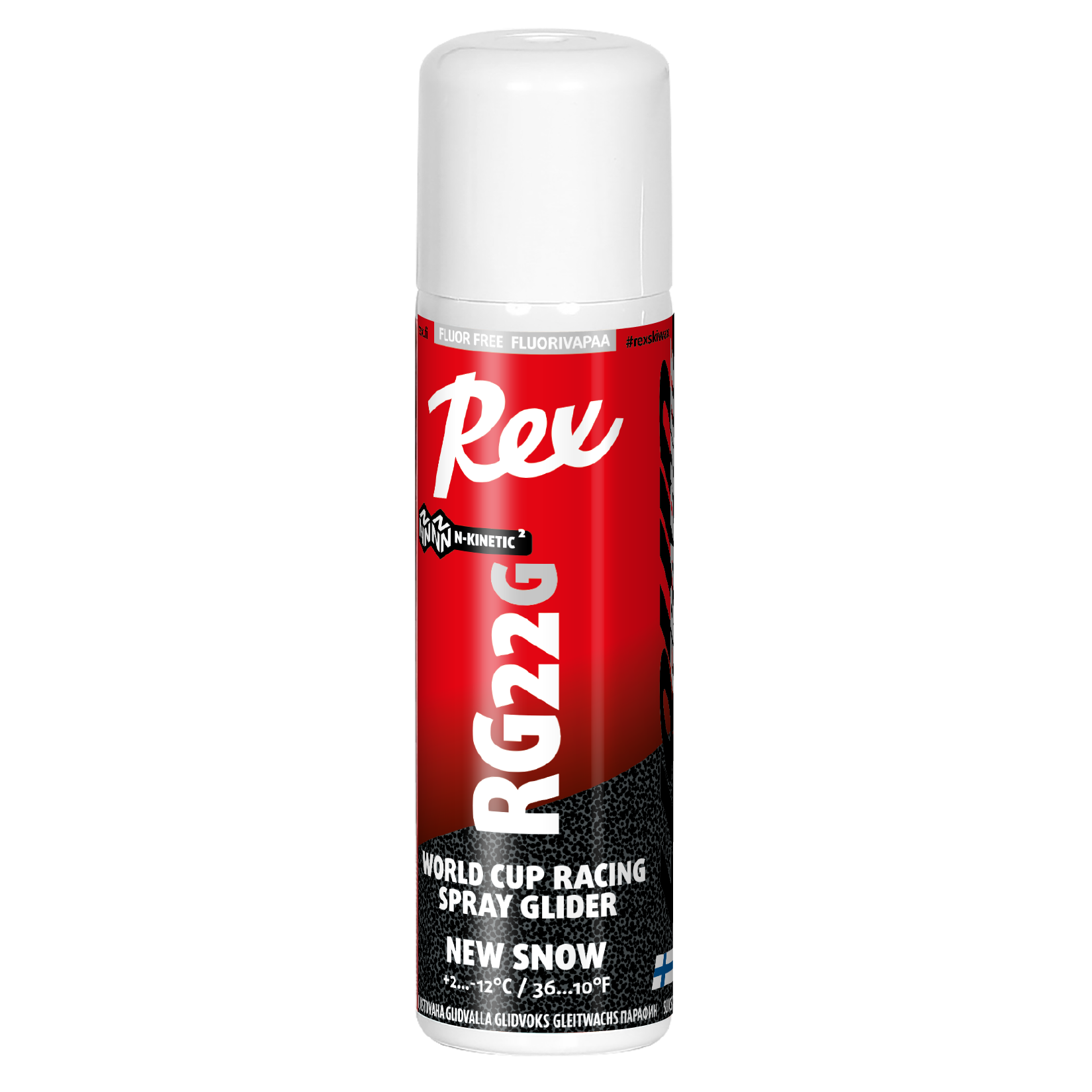 A product picture of the Rex Wax RG22G Graphite `New Snow` N-Kinetic Non-Fluor Liquid Spray Glider