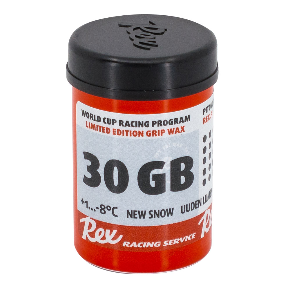 Rex 30GB Fluor-Free `New Snow` Grip Wax | 45g (1C/-8C)