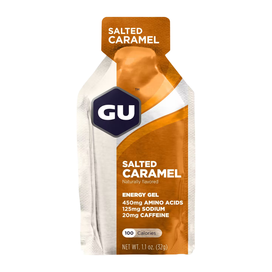 A product picture of the Gu Energy Salted Caramel | 32g