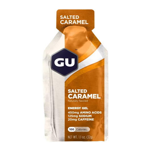 A product picture of the Gu Energy Salted Caramel | 32g