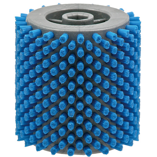 A product picture of the STAR Hard Blue Nylon Roto Brush