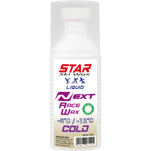 A product picture of the STAR NEXT COLD Fluoro-Free Racing Liquid (Sponge Application) | 100mL (-6C/-12C)