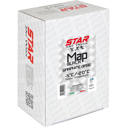 A product picture of the STAR MAP Black - Fluoro-Free Graphite Base Melt Wax