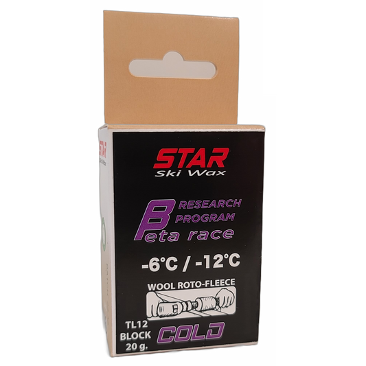 A product picture of the STAR BETA COLD Fluoro-Free Wool-Apply BLOCK (-6C/-12C) | 28g