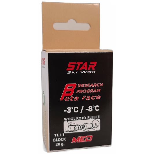 A product picture of the STAR BETA MED Fluoro-Free Wool-Apply BLOCK (-3C/-8C) | 28g