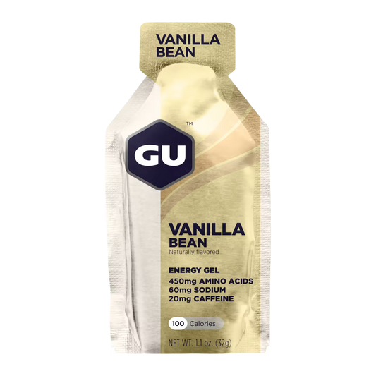 A product picture of the Gu Energy Vanilla Bean | 32g