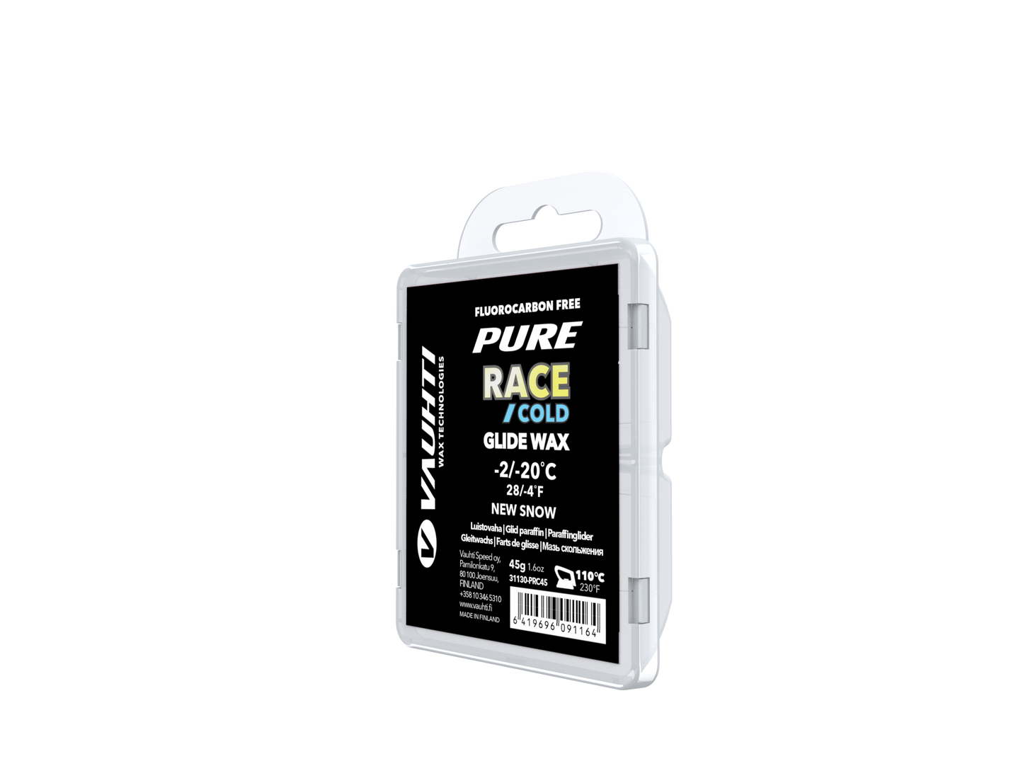 A product picture of the Vauhti RACE NEW SNOW COLD Melt Wax