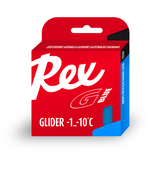 A product picture of the Rex Wax Racing Glide Blue Paraffin