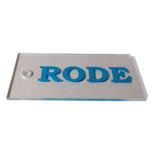 Rode 3mm Plexiglass scraper|Rode 4mm Plexiglass scraper