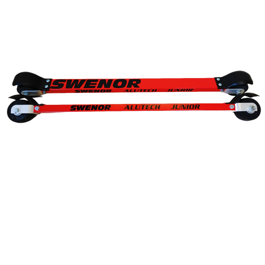 A product picture of the Swenor Alutech Junior Classic Rollerskis