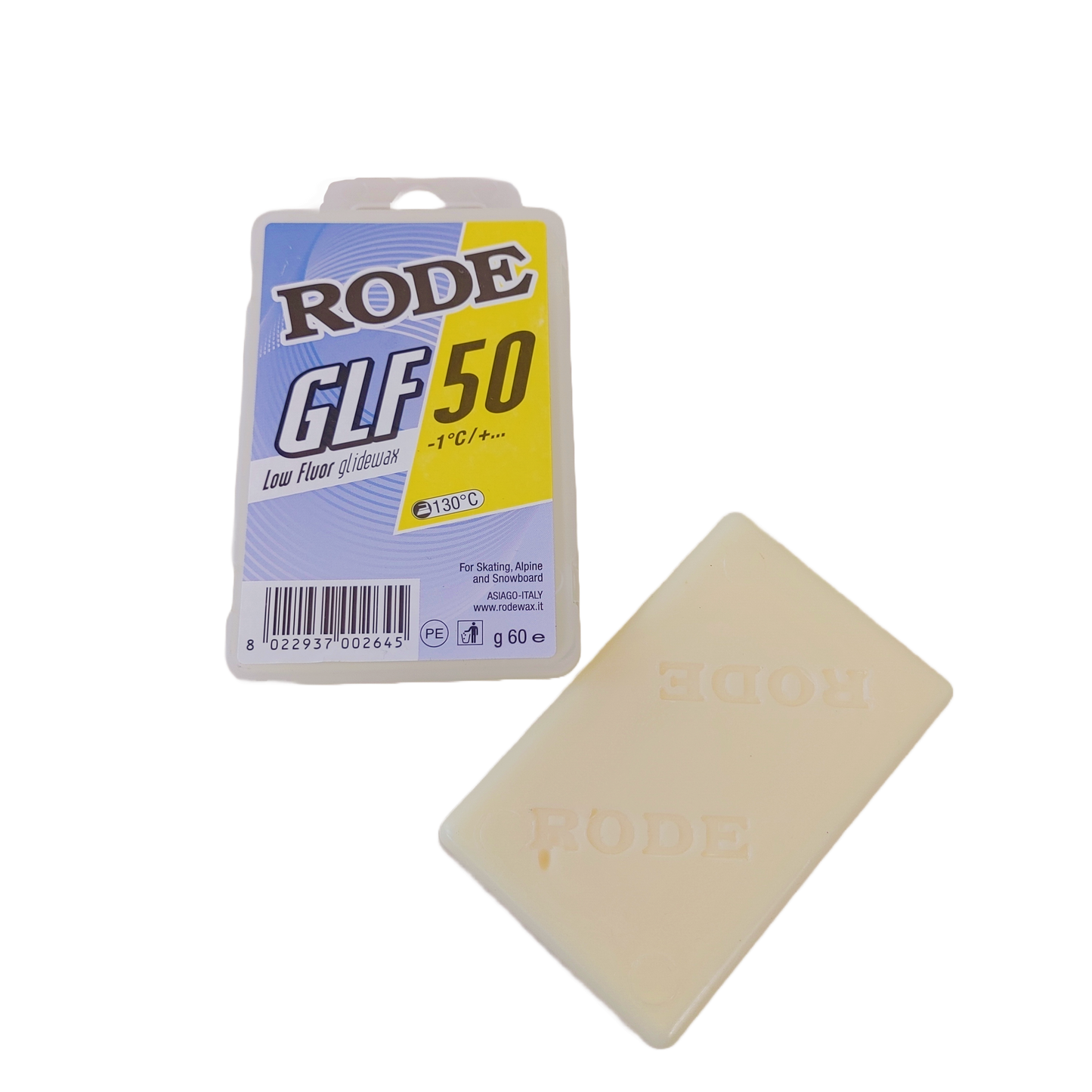 A product picture of the Rode Low Fluor Yellow GLF-50 Paraffin