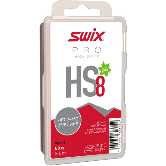 A product picture of the Swix HS8 Red, Melt Glider -4°C/+4°C