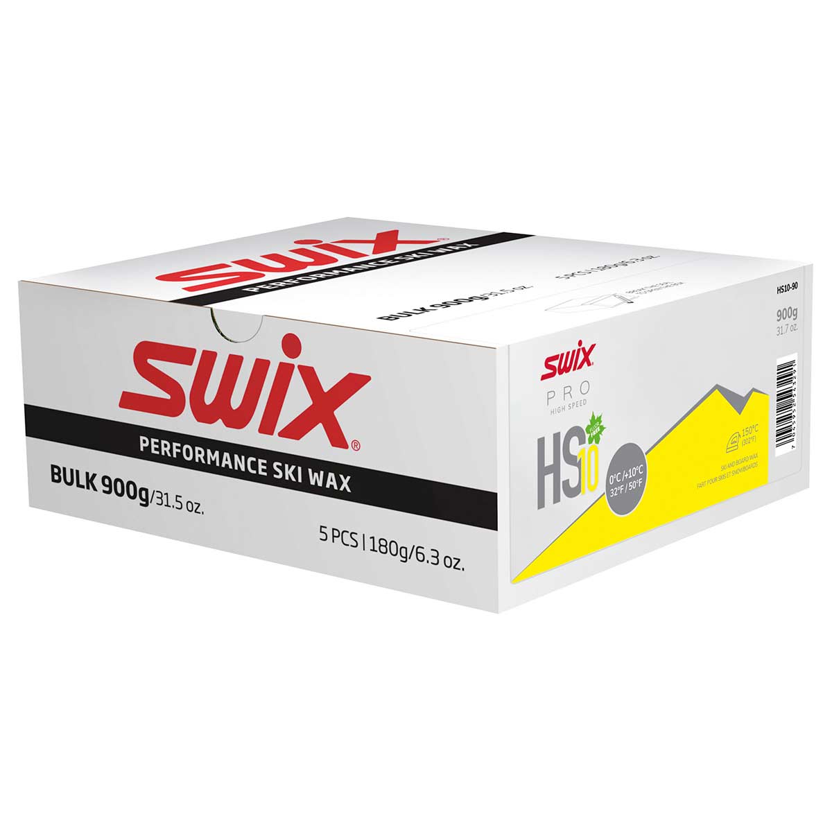 A product picture of the Swix HS10 Yellow, Melt Glider 0°C/+10°C