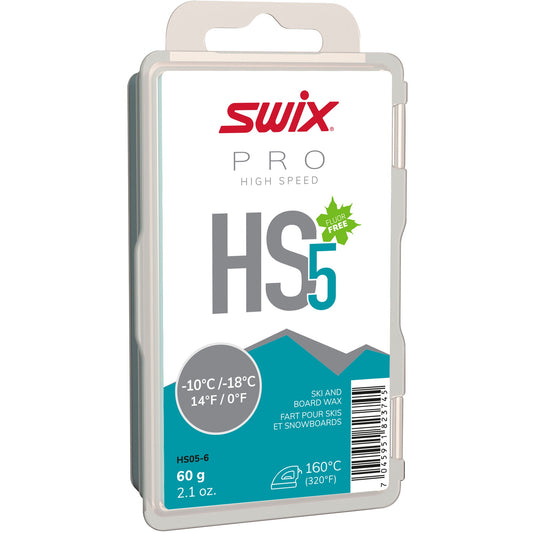 A product picture of the Swix HS5 Turquoise, Melt Glider -10°C/-18°C