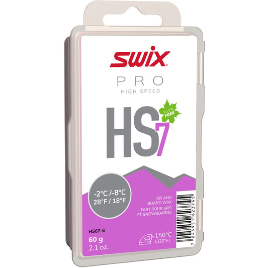 A product picture of the Swix HS7 Violet, Melt Glider -2°C/-8°C