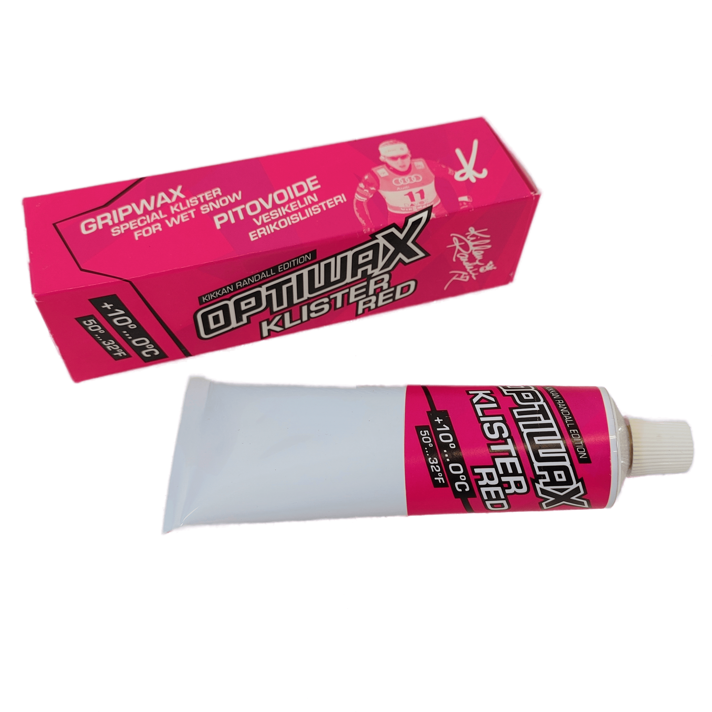 A product picture of the Optiwax Klister Red Kikkan