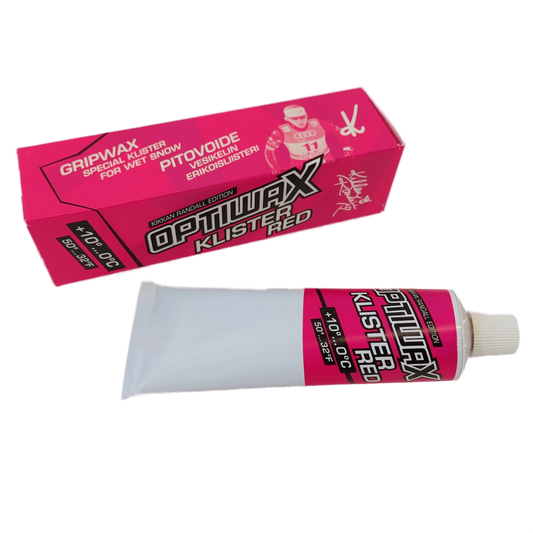 A product picture of the Optiwax Klister Red Kikkan