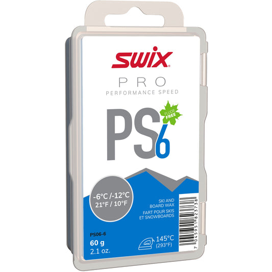 A product picture of the Swix PS6 Blue, Melt Glider -6°C/-12°C