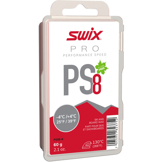 A product picture of the Swix PS8 Red, Melt Glider -4°C/+4°C