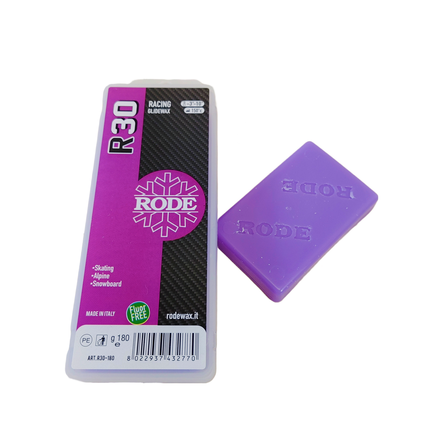 A product picture of the Rode R30 Racing Glider Violet Melt Wax