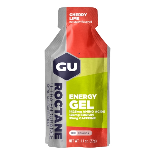 A product picture of the Gu Energy Roctane Cherry Lime | 32g
