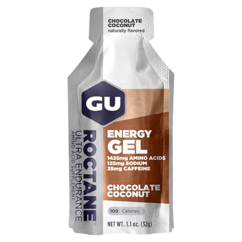 A product picture of the Gu Energy Roctane Chocolate Coconut | 32g