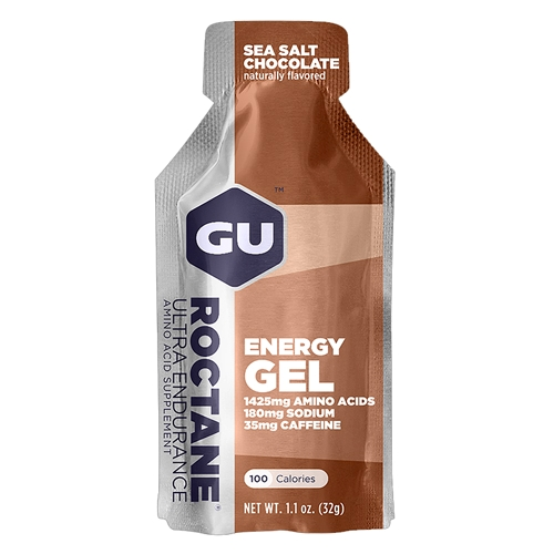 A product picture of the Gu Energy Roctane Sea Salt Chocolate | 32g