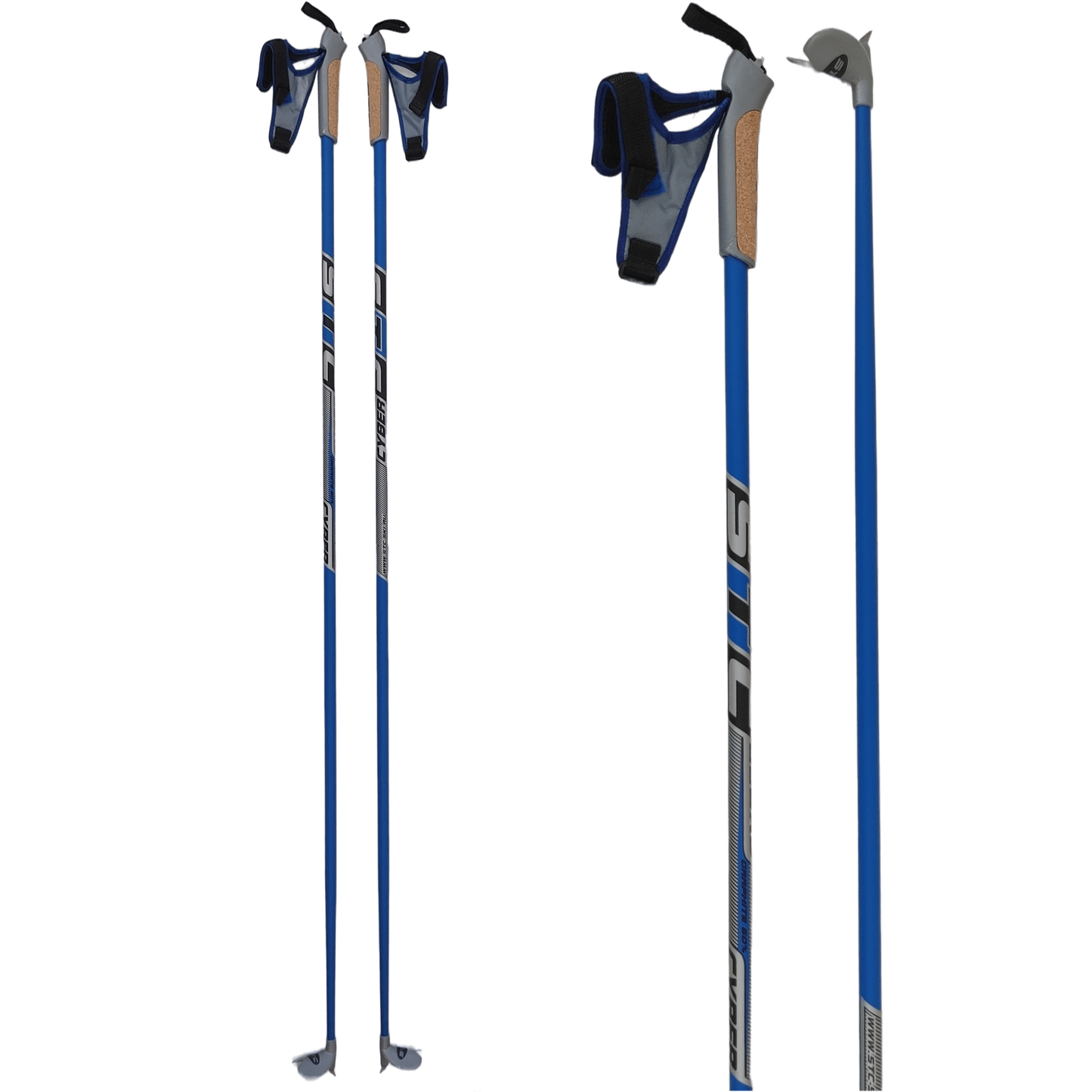 A product picture of the STC Cyber 60% Carbon Cross-Country Ski Poles